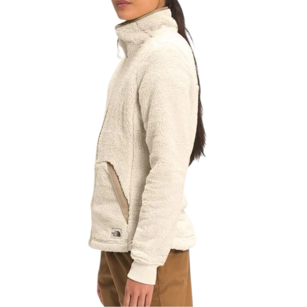 The North Face Campshire Full Zip Sherpa Fleece Jacket Women’s S Beige/Khaki Tan - Picture 4 of 11